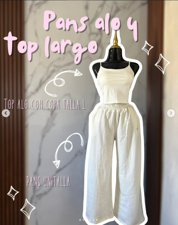 Conjunto Pans alo y top largo