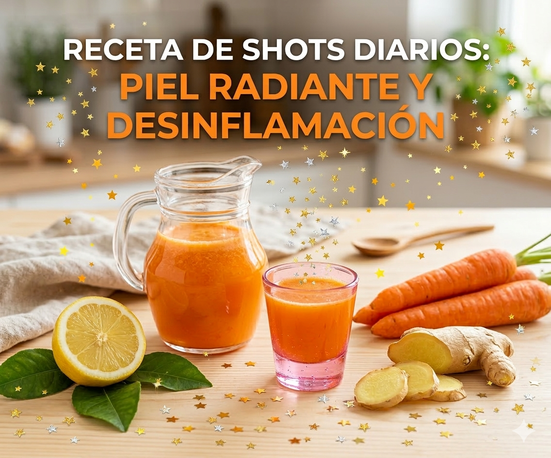 Jarra de shots para piel y desinflamación